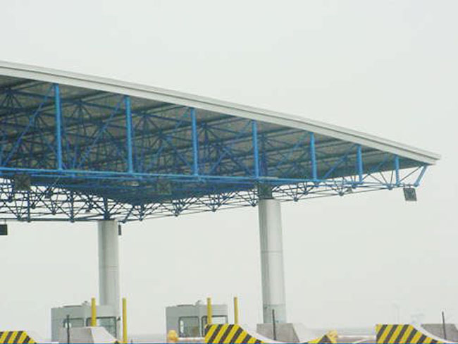奎屯收费站网架工程